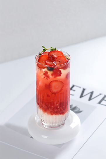 莓莓紅柚氣泡冰