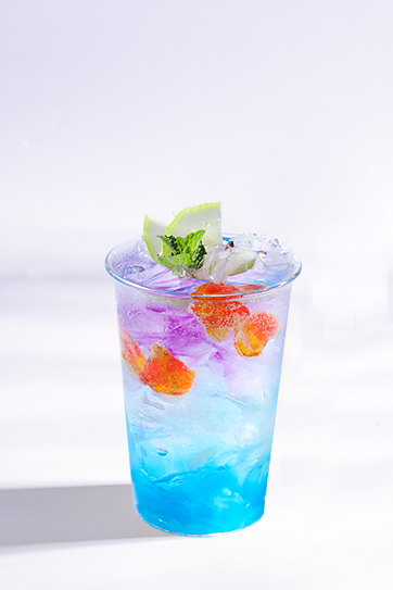 藍(lán)桔金魚(yú)氣泡水